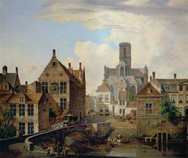 View of St. Bavo Cathedral à Pieter Frans de Noter