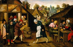 La dance d'oeuf. à Pieter Brueghel III (fils de P.B Le Jeune)