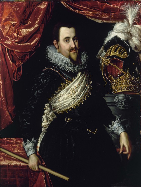 Portrait of King Christian IV of Denmark (1577-1648) à Pieter Isaacsz