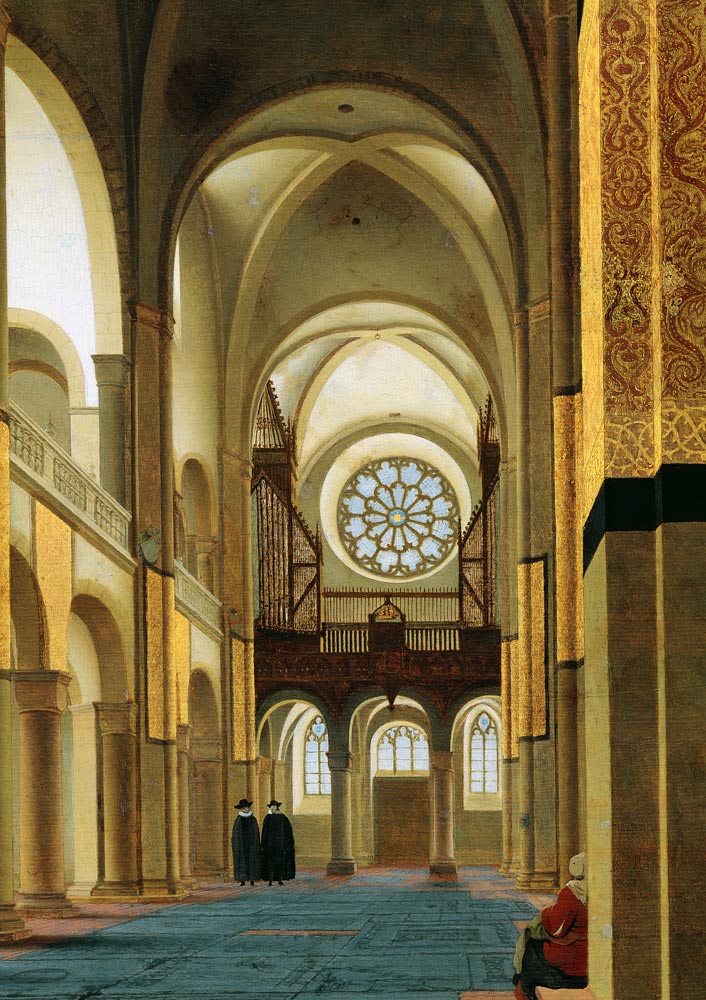 Interior of the Marienkirche in Utrecht à Pieter Jansz. Saenredam
