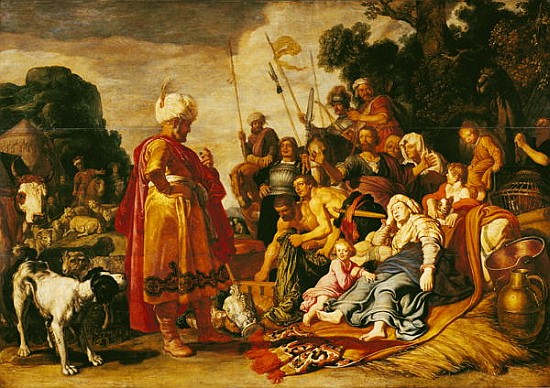 Laban Searching for the Idols à Pieter Lastman