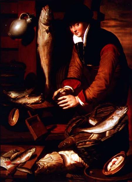 The Fishmonger à Pieter, Pietersz Lastman