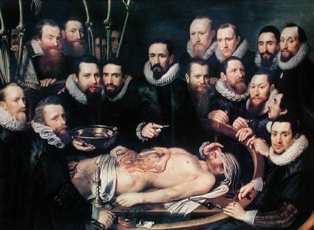 The Anatomy Lesson of Doctor Willem van der Meer in Delft à Pieter van Miereveld