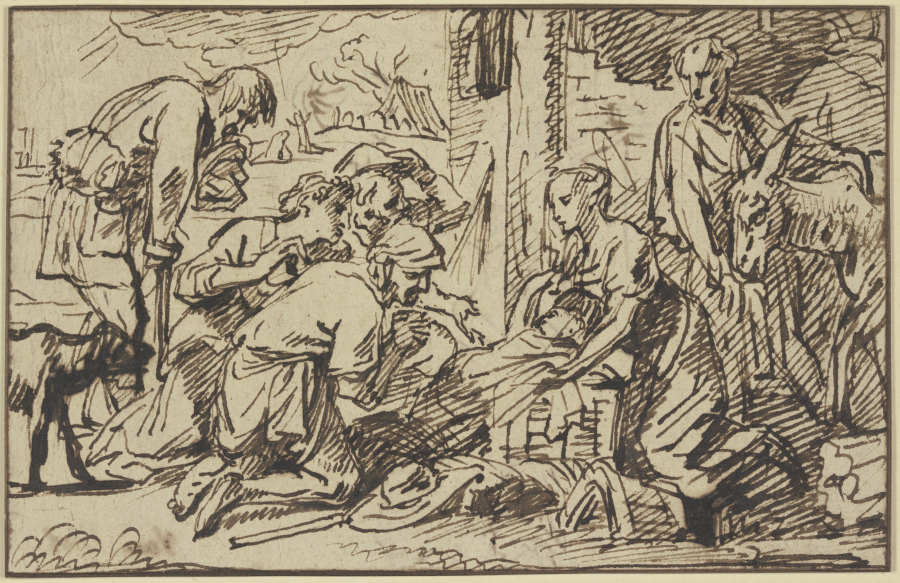 Adoration of the shepherds à Pieter van Mol