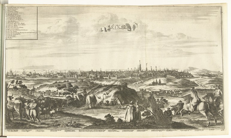 View of Moscow à Pieter van der Aa