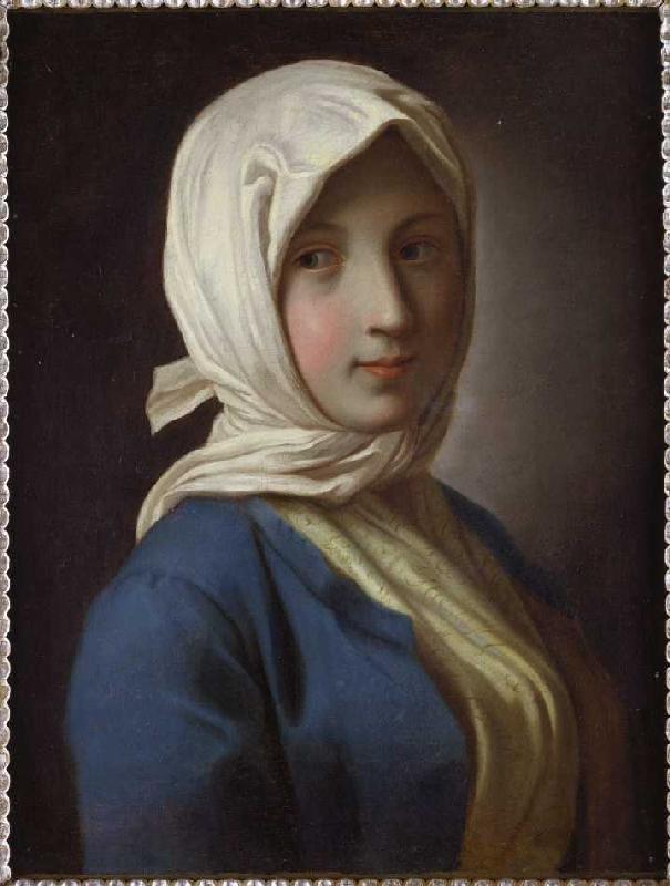 portrait d'une fille avec le chiffon sur la tête à Pietro Antonio Conte Rotari