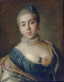 Bildnis der Prinzessin A. Golitzina (1739-1816) à Pietro Antonio Conte Rotari