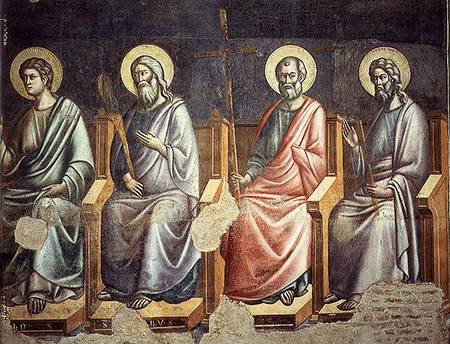 Apostles, detail from the Last Judgement à Pietro Cavallini