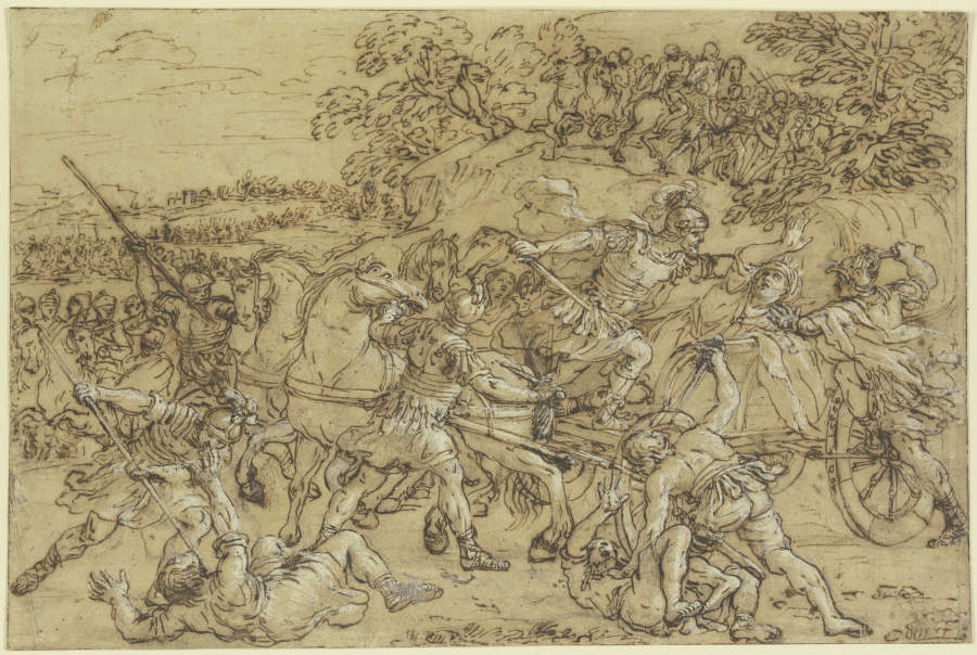 The Battle of Alexander at Issus à Pietro da Cortona
