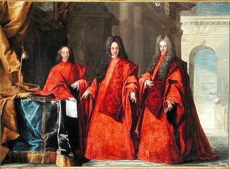Portrait of three lawyers à Pietro Uberti