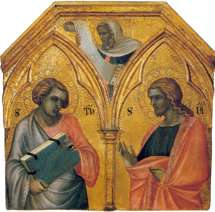 Saint Thomas and Saint James the Less (Predella panel) à Pietro Lorenzetti