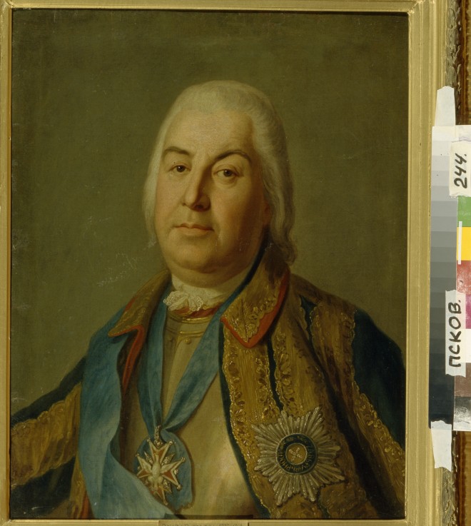 Portrait of Count Pyotr Semyonovich Saltykov (1697–1772) à Pietro Antonio Rotari