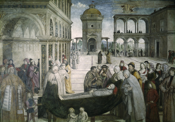Pinturicchio, Begräbnis Hl.Bernhardin à Pinturicchio
