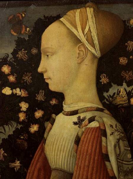 Portrait of Ginevra d'Este à Pisanello