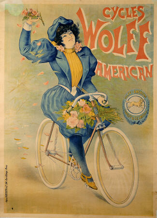 Cycles Wolff, American à Affiche Vintage