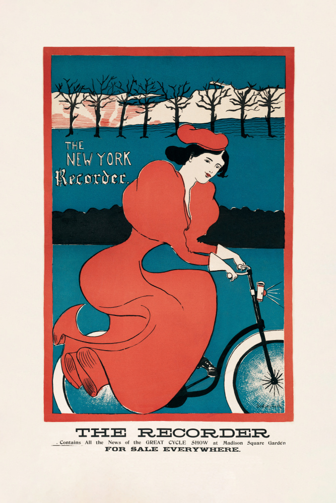 The New York Recorder (1895) By G. F. Scotson Clark à Affiche Vintage