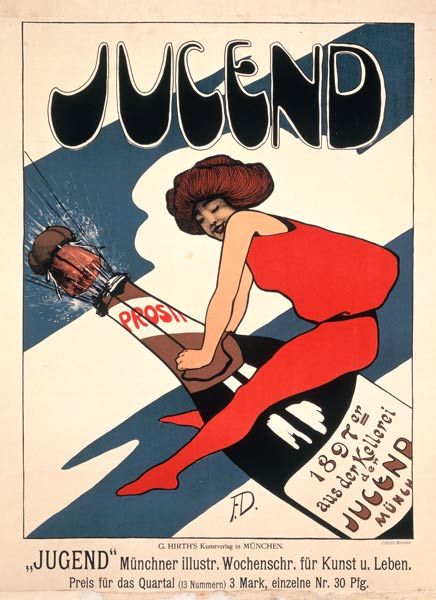 Image de titre de la revue jeunesse de Fritz Dannenberg à Affiche Vintage