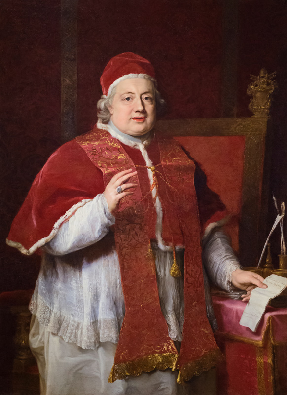 Clement XIII / Batoni à Pompeo Girolamo Batoni