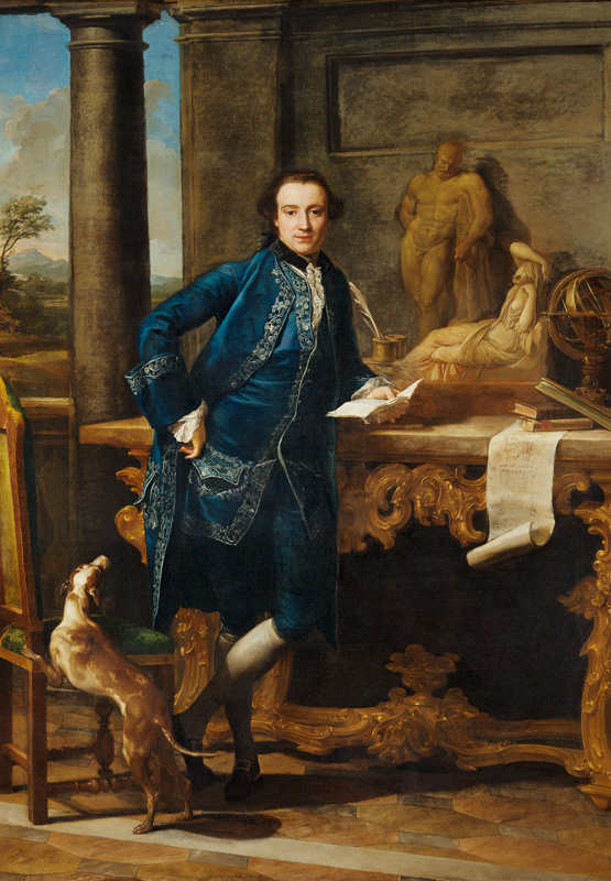 Portrait of Charles John Crowle (1738-1811) of Crowle Park à Pompeo Girolamo Batoni