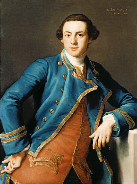 Portrait of Sir John Armytage (1732-58) 2nd Bart of Kirklees à Pompeo Girolamo Batoni