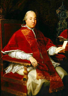Pope Pius VI (1717-99) c.1775-76 (oil on canvas) à Pompeo Girolamo Batoni