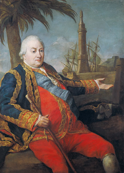 Pierre de Suffren-Saint-Tropez (1729-88) Vice Admiral of France à Pompeo Girolamo Batoni