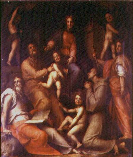 The Holy Family with Saints à Pontormo, Jacopo Carucci da