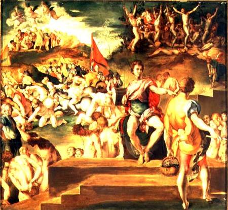 The Martyrdom of the Theban Legion à Pontormo, Jacopo Carucci da
