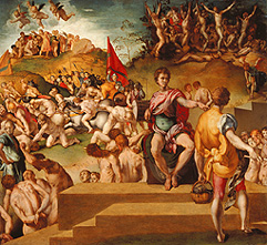 Das Martyrium der Thebanischen Legion. à Pontormo, Jacopo Carucci da