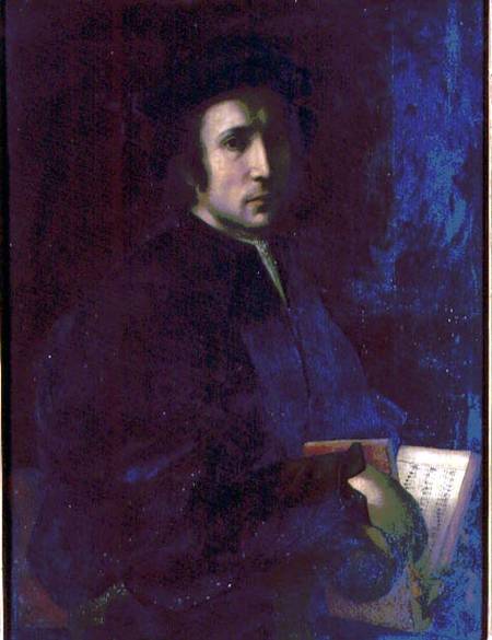 Portrait of the Musician Francesco dell'Ajolle à Pontormo, Jacopo Carucci da