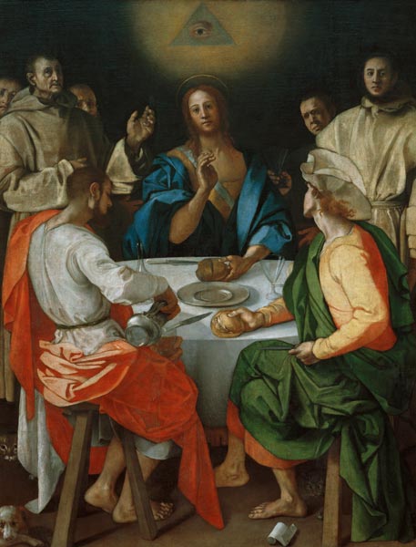 The Supper at Emmaus à Pontormo, Jacopo Carucci da