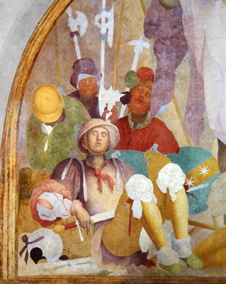 The Resurrection, lunette from the fresco cycle of the Passion, 1523-26 (fresco) (detail of 94726) à Pontormo, Jacopo Carucci da