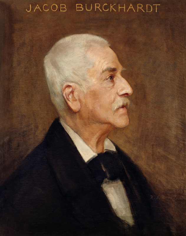 portrait du philosophe Jacob Burckhardt à Portraitmaler (19.Jh.)