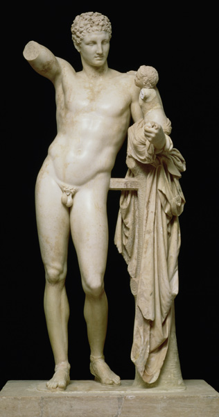 Statue of Hermes and the Infant Dionysus à Praxiteles