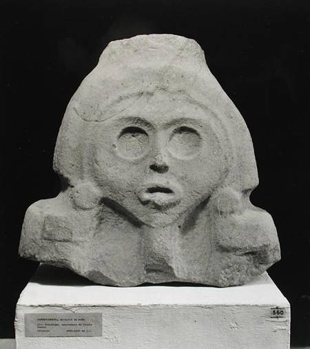 Head of Centeocihuatl, Goddess of Maize, Huastecan à Pre-Columbian