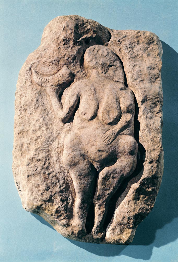 Venus with a horn, from Laussel in the Dordogne à Préhistorique
