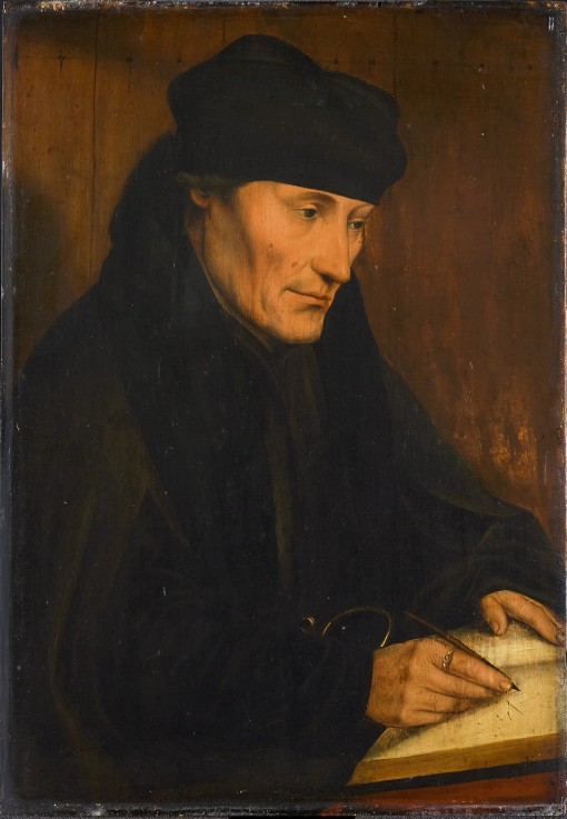 Portrait of Erasmus of Rotterdam (1467-1536) à Quentin Massys