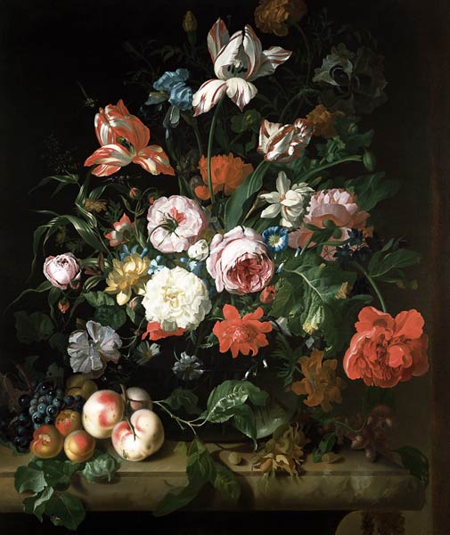 Still life with flowers à Rachel Ruysch