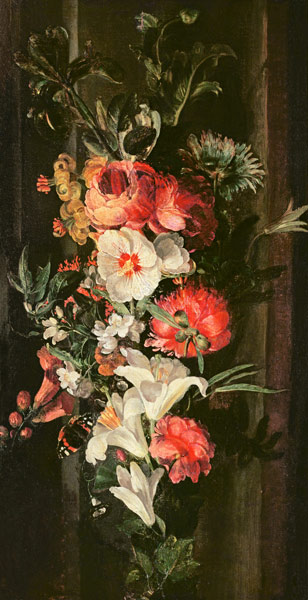 Still Life with Roses, Lilies and Other Flowers à Rachel Ruysch