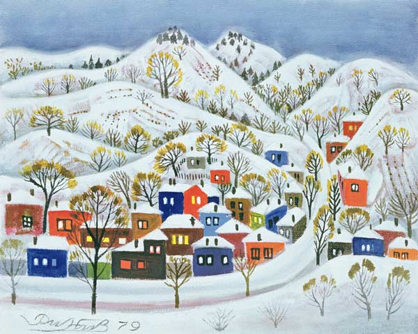 Winter, 1979 (oil on canvas)  à Radi  Nedelchev
