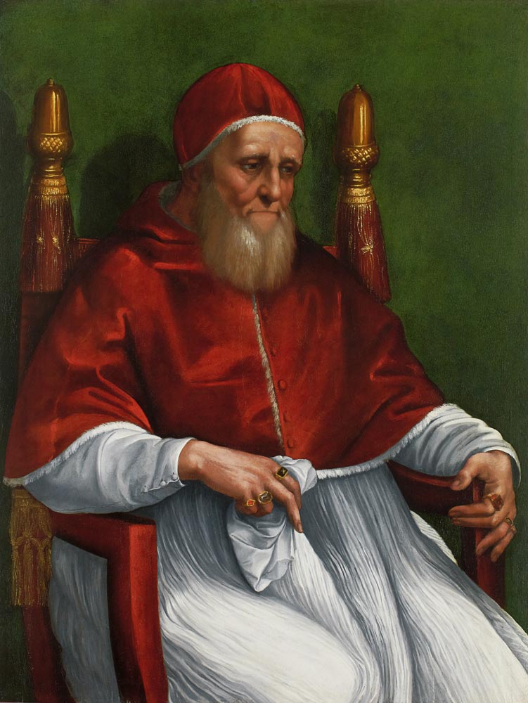Bildnis des Papstes Julius II à Raffaello Sanzio