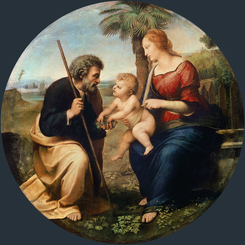 la Sainte Famille avec le Palme à Raffaello Sanzio