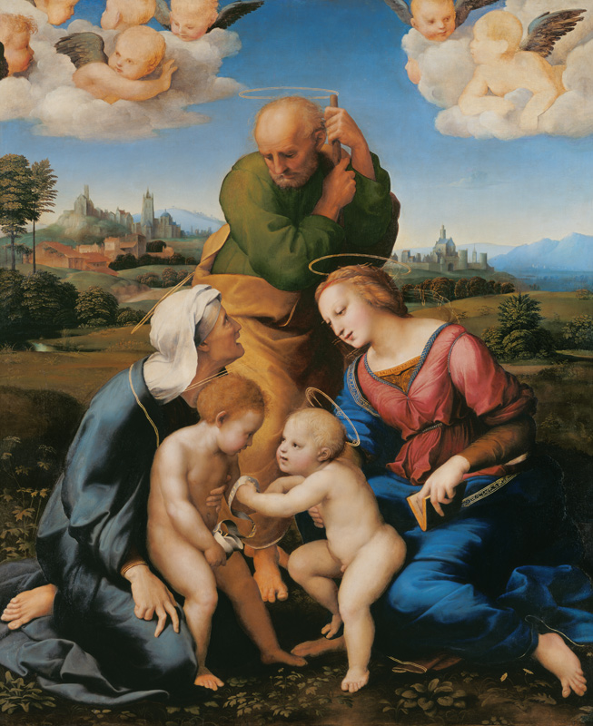 Sainte famille Canigiani à Raffaello Sanzio