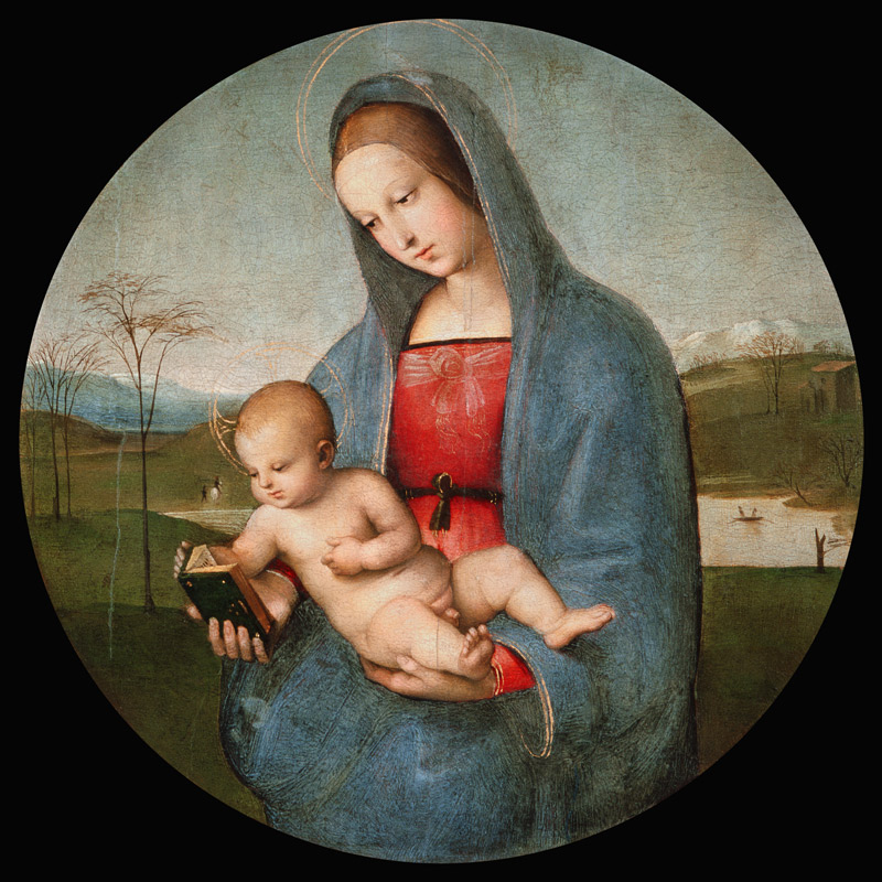 Maria mit dem Kind à Raffaello Sanzio