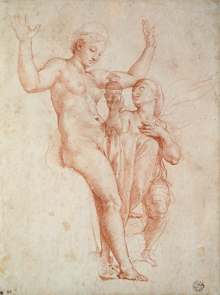 Psyche bringt Venus die Buechse der Prosperpina à Raffaello Sanzio