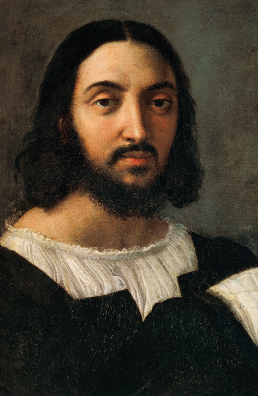 Autoportrait (Détail du portrait double) à Raffaello Sanzio