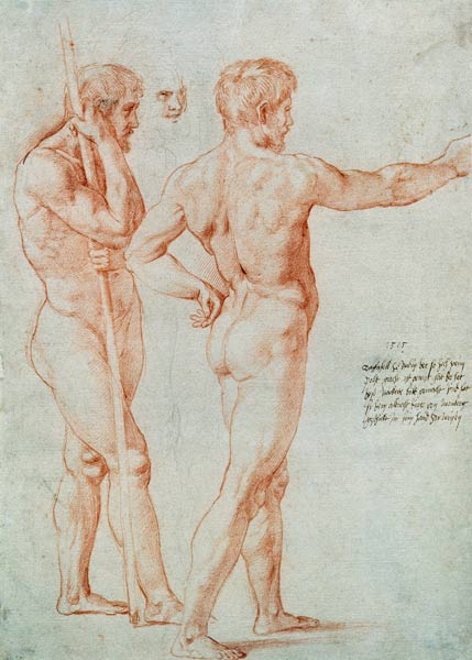 Raphael, Three Male Nudes à Raffaello Sanzio