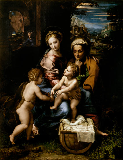 The Holy Family (La Perla) à Raffaello Sanzio