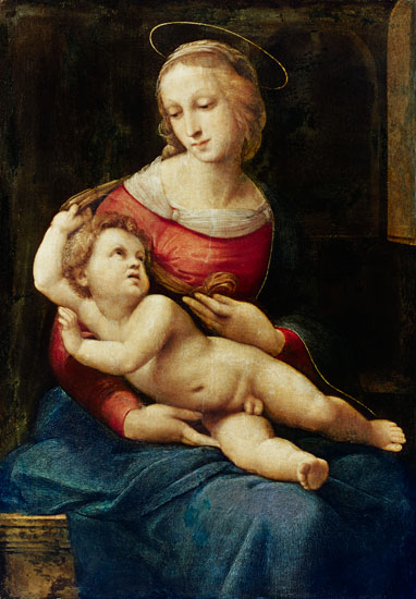 Madonne avec l'enfant (Madonne Bridgewater) à Raffaello Sanzio