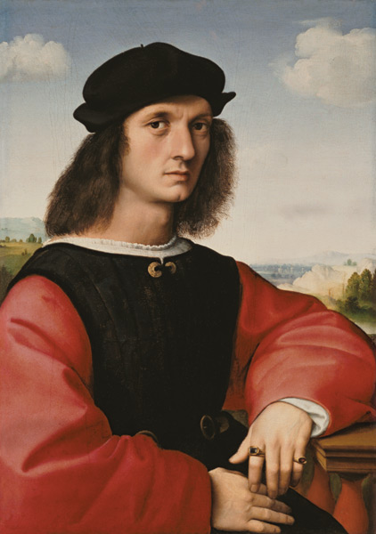 Portrait d'Agnolo Doni à Raffaello Sanzio